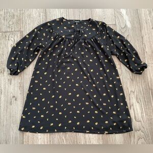 New without tag Madewell Women dress short Dress Tunic 3/4 sleeve lined Size L